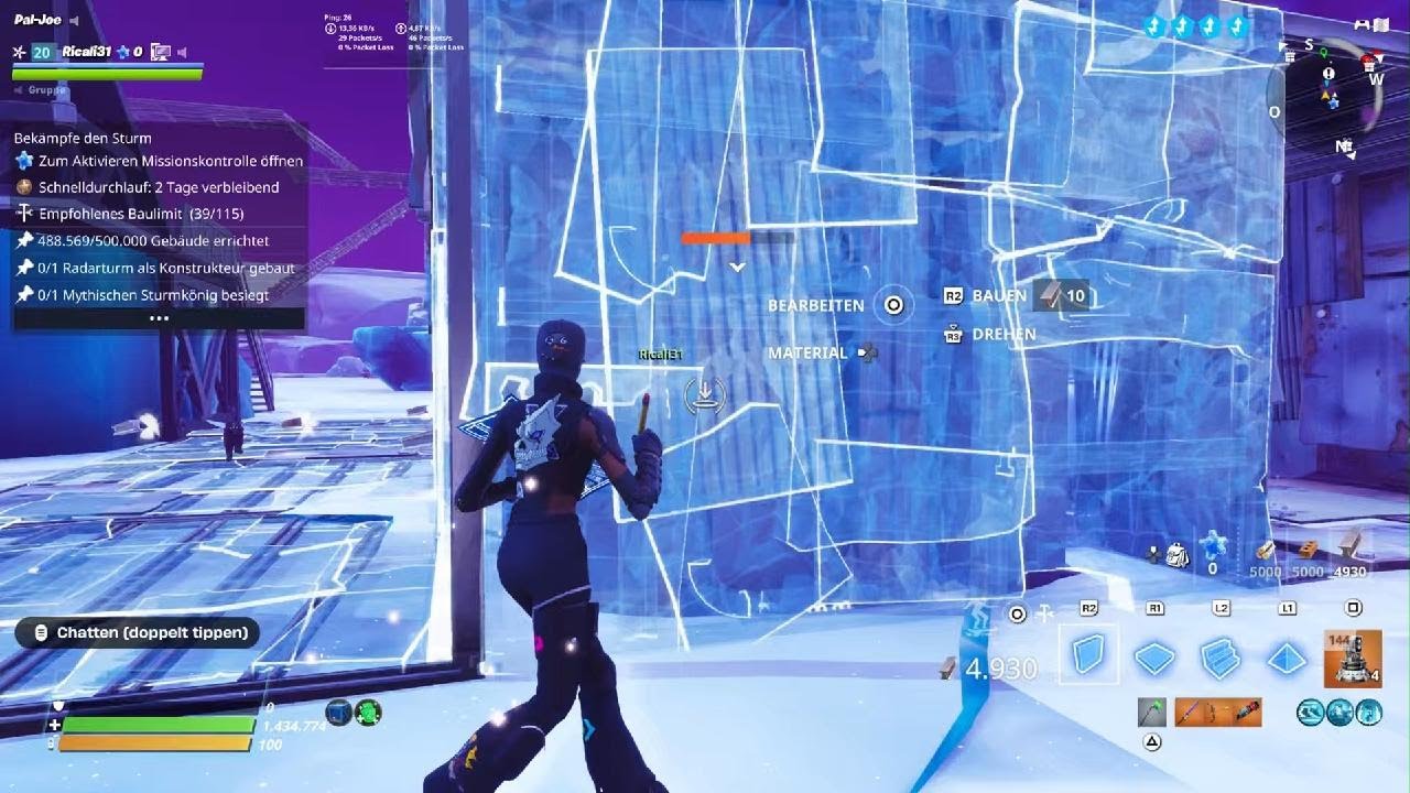 Fortnite Rettet die Welt Save the World 140 Frostnite Battel Royal