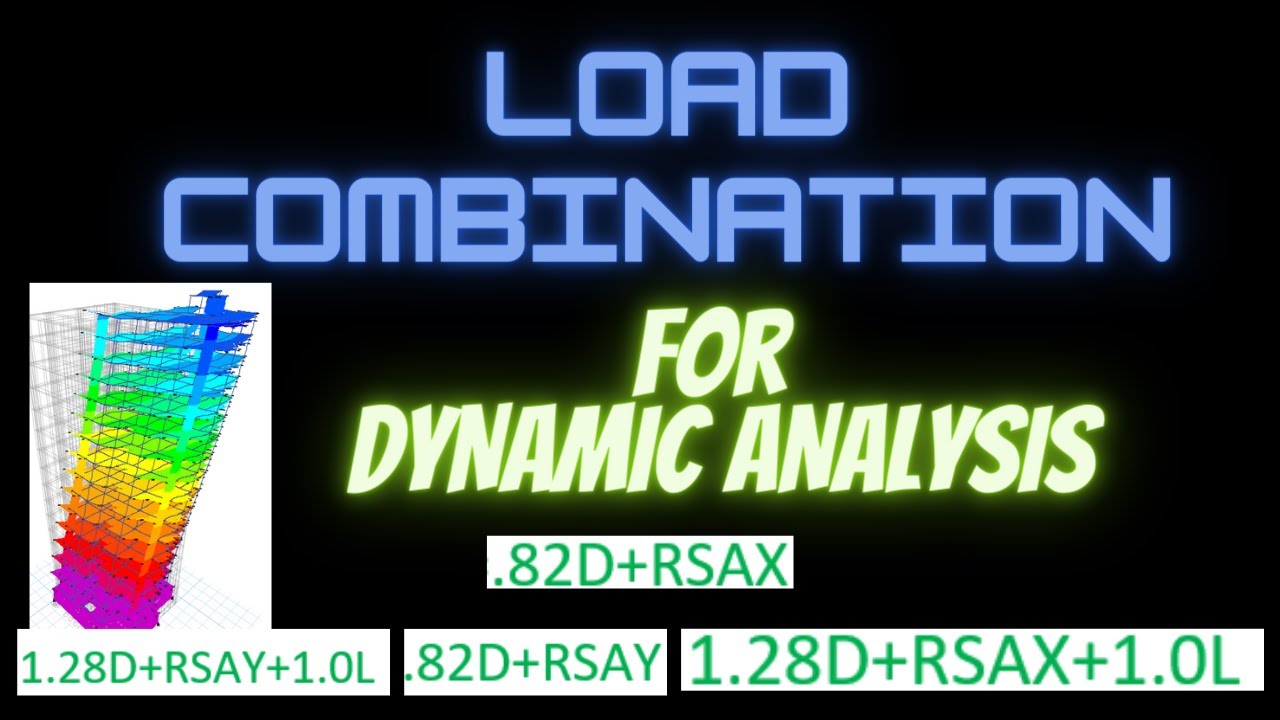 Load Combination for Dynamic Analysis || Load Combination for Response Spectrum Analysis ||