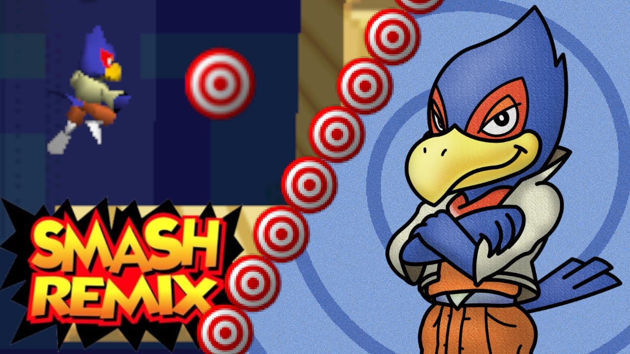 Smash 64: Разбейте цели с помощью непреднамеренных персонажей Фалько