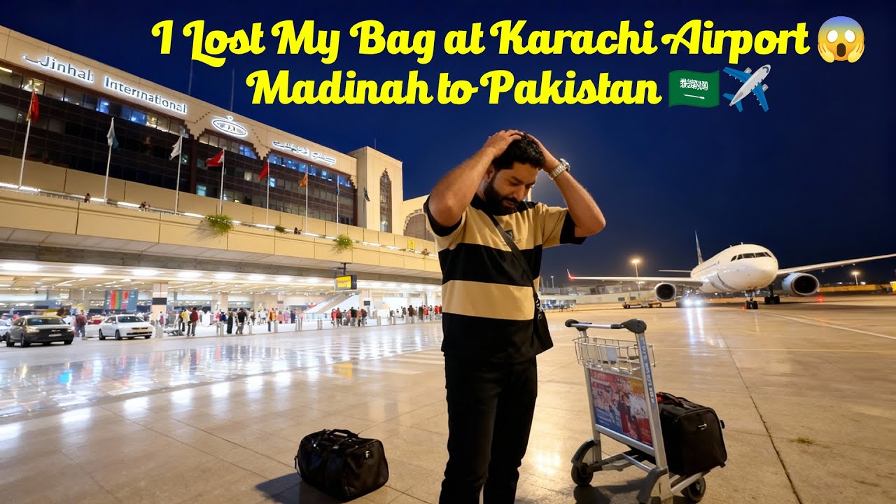 Madinah to Pakistan 🇸🇦✈️ I Lost My Bag at Karachi Airport 😱 | Real Travel Story 2025 |