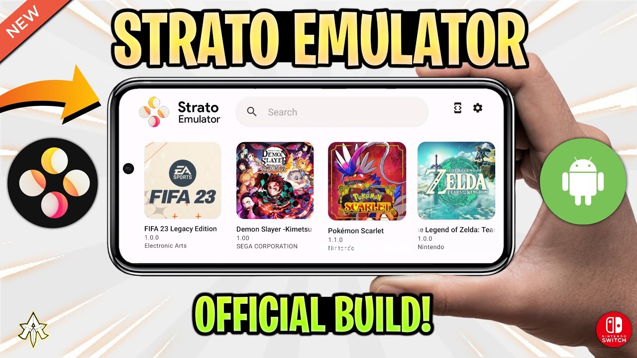 Strato Emulator Android Official Version Gameplay Test & Review | Nintendo Switch Emulator