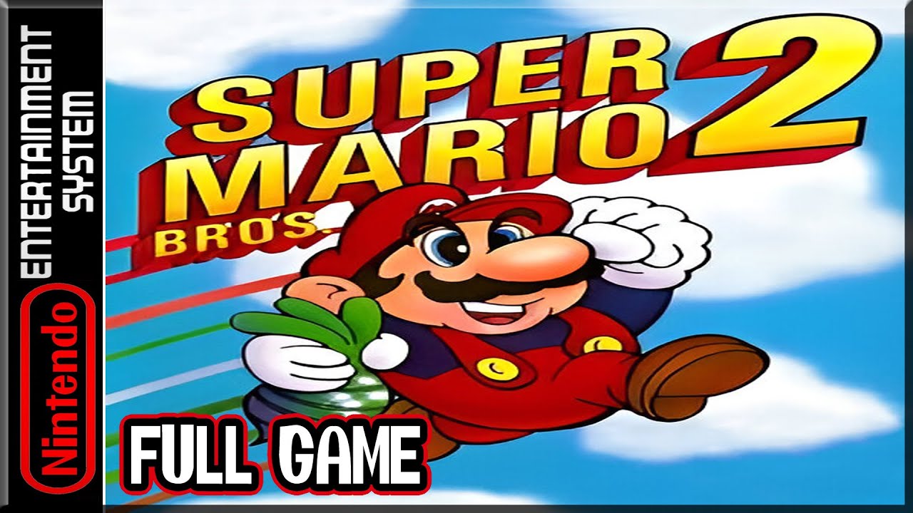 Super Mario Bros 2 - Full Game 100% Walkthrough (NES)
