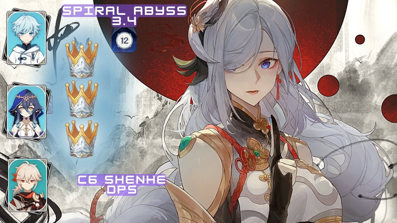 Witness the Ultimate Display of Power as C6 Shenhe Dominates Floor 12 of the Abyss in Genshin Impact