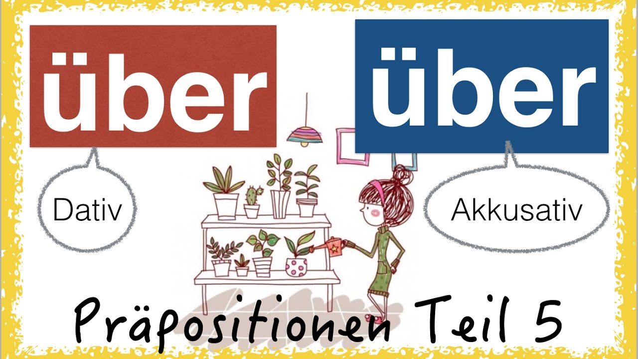 German Prepositions (5) - ÜBER - simpel & with pics