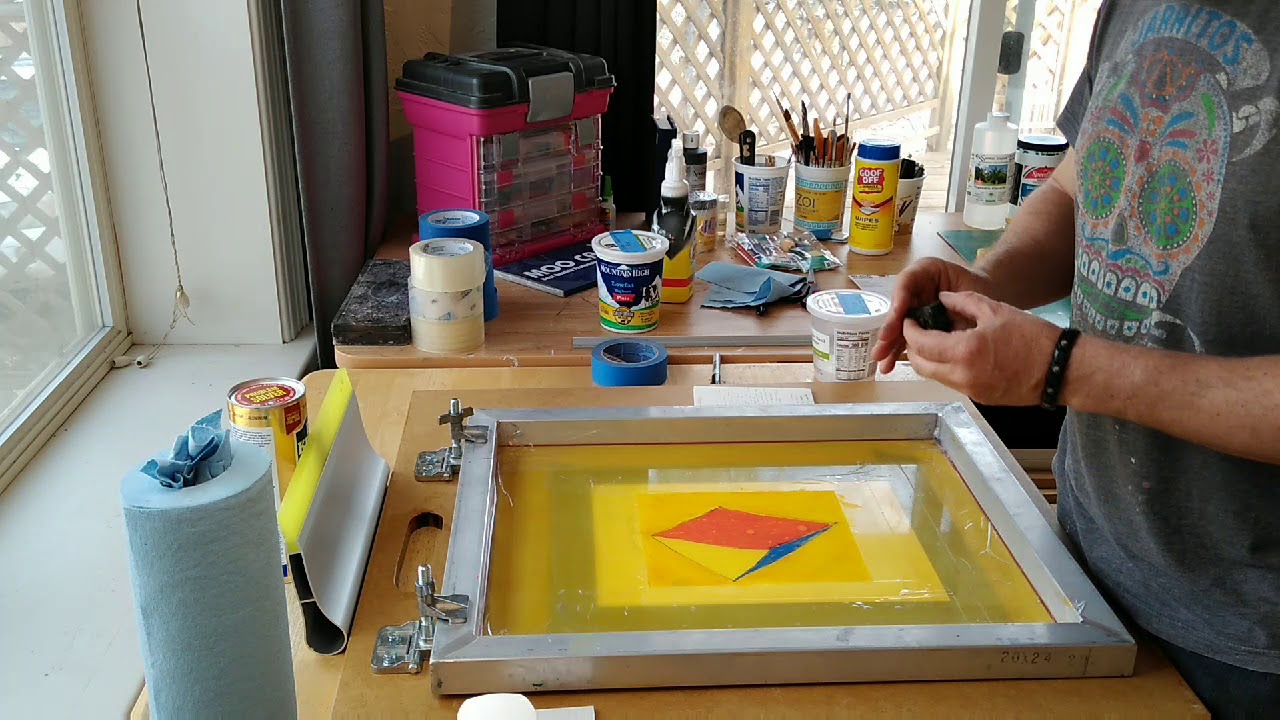 Screen print monotypes