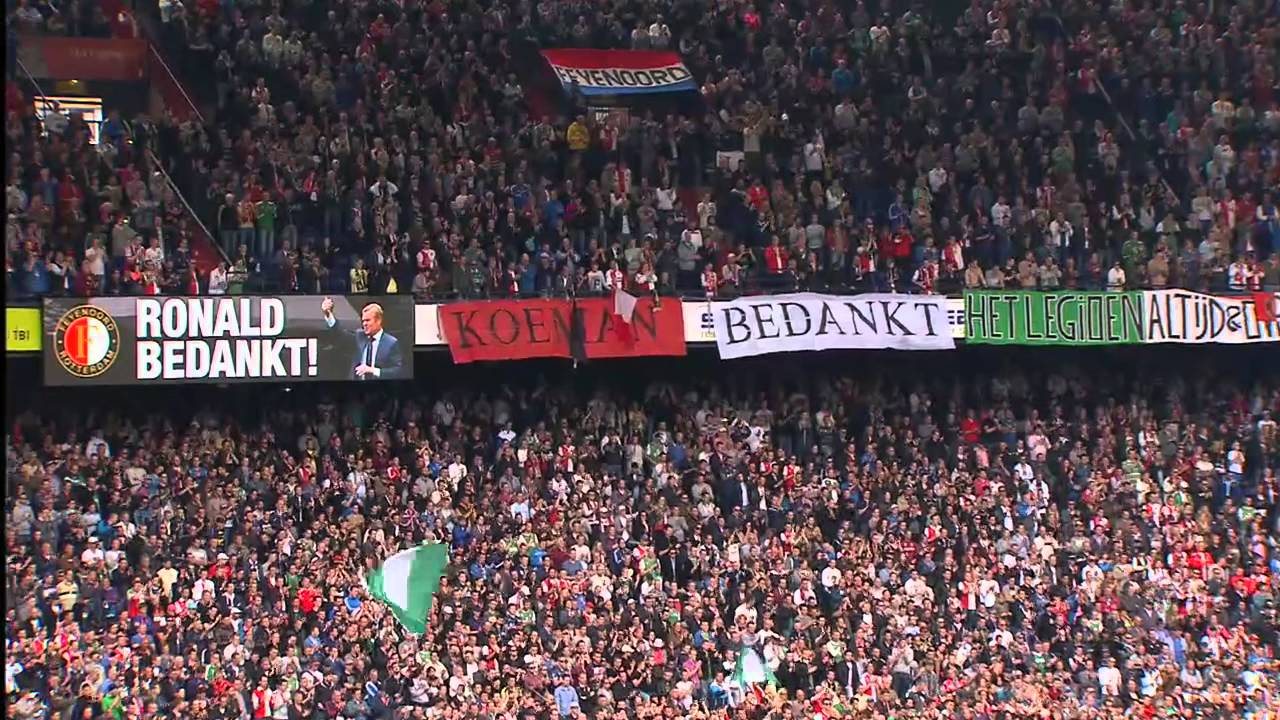 Afscheid nemende Koeman: 'Feyenoorder blijf je eeuwig'