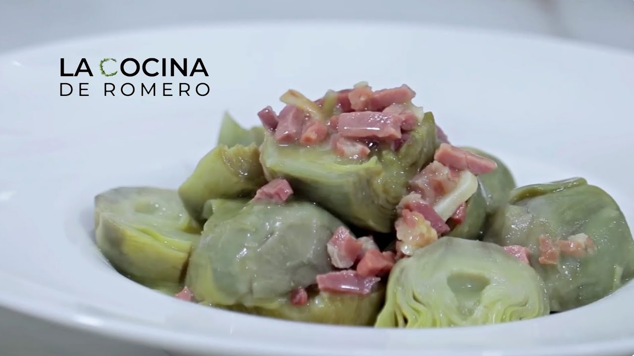 Alcachofas salteadas con jamón y su salsa