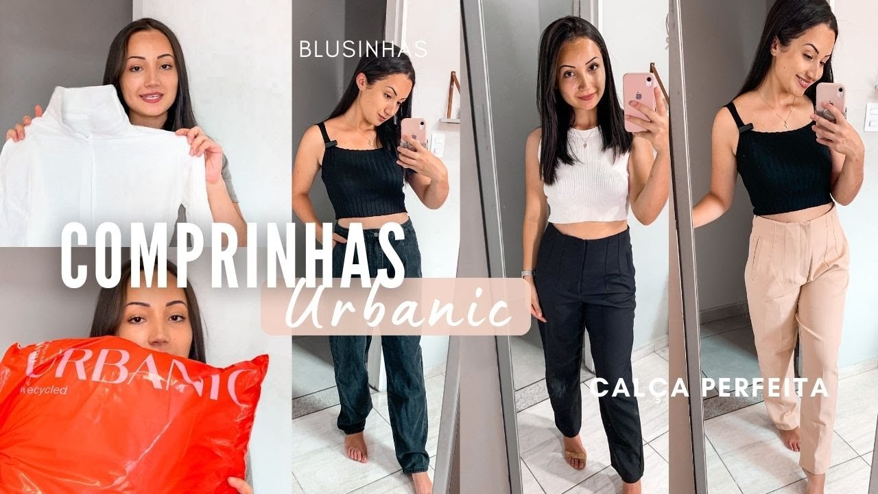COMPRINHAS NA URBANIC | calça de alfaiataria, blusinhas , provando os looks | camila ester.