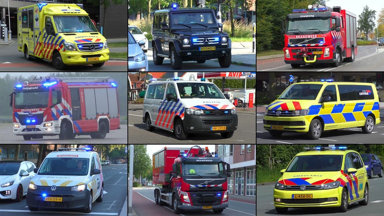 Politie, Brandweer, Ambulances en meer met spoed in verschillende plaatsen in Nederland! #1