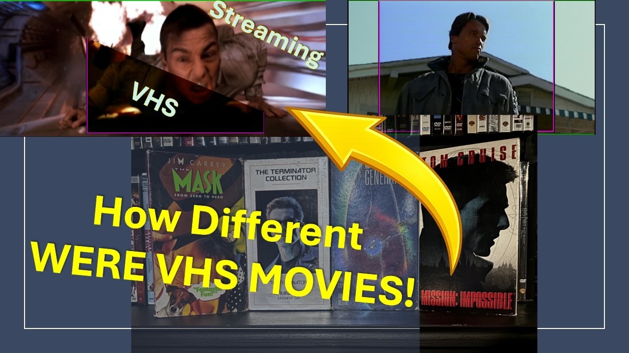 Comparing a BUNCH VHS Movies to their Widescreen DVD / Streaming Versions!