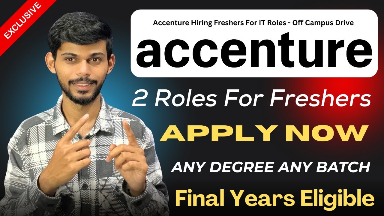 Accenture Fresher Recruitment 2025 | Support Engineer | Test Planning | QA Jobs | Apply Fast 😱