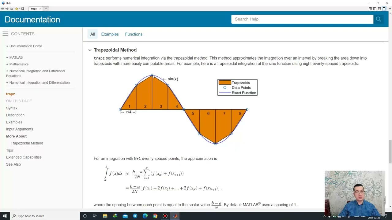 انتگرال گیری عددی (Numerical Integration) در متلب (MATLAB)