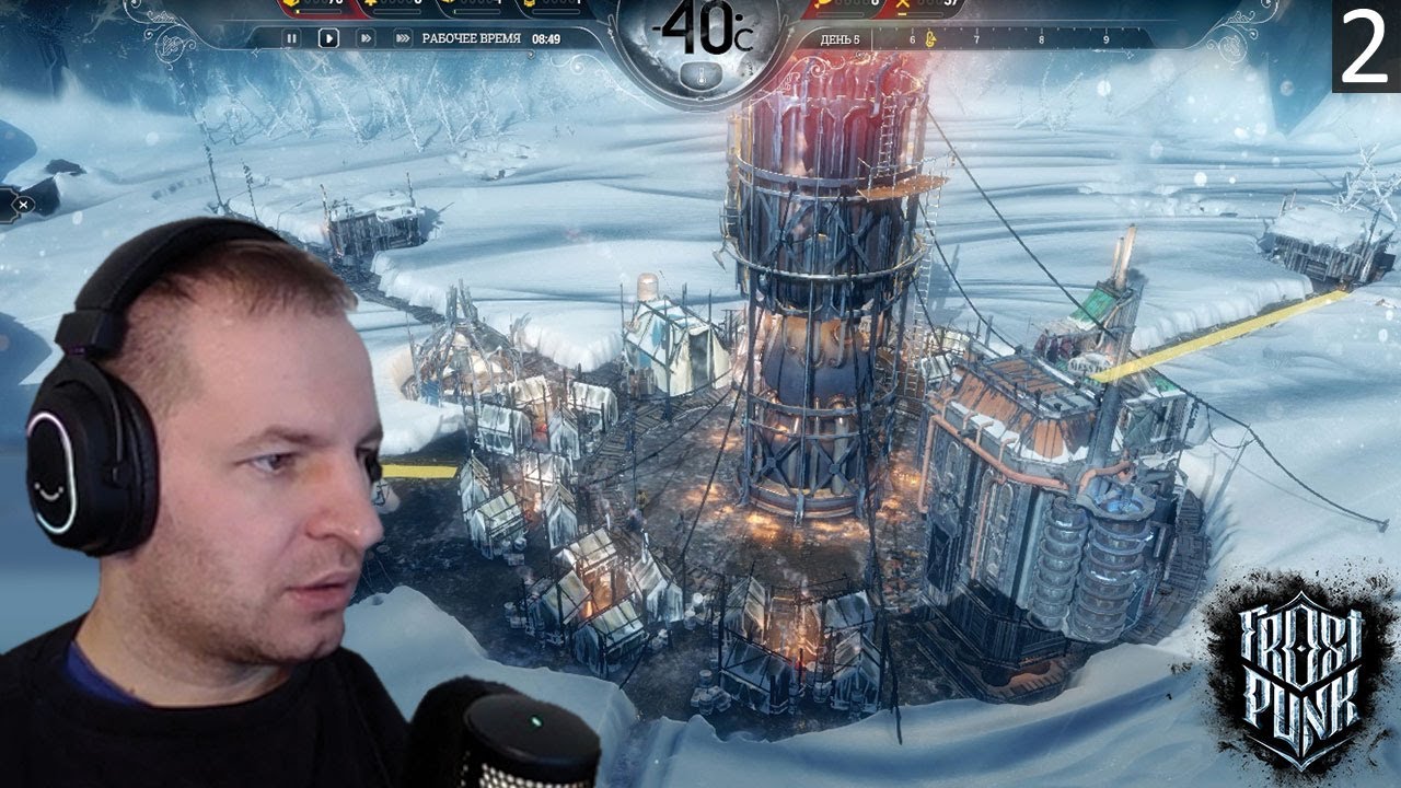 FROSTPUNK: Температура -40. Город замерзает, люди болеют и умирают! #2