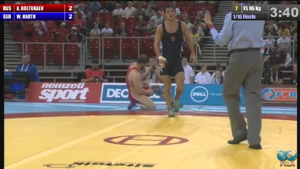 2013 WOCS 96kg Freestyle 1/16 Finale William Harth (GER) vs. BOLTUKAEV, Anzor (RUS)