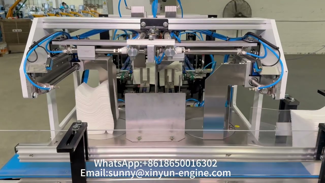 Máquina plegadora automática de servilletas de papel esponjoso de 110 hojas de Xinyun Manufacturing