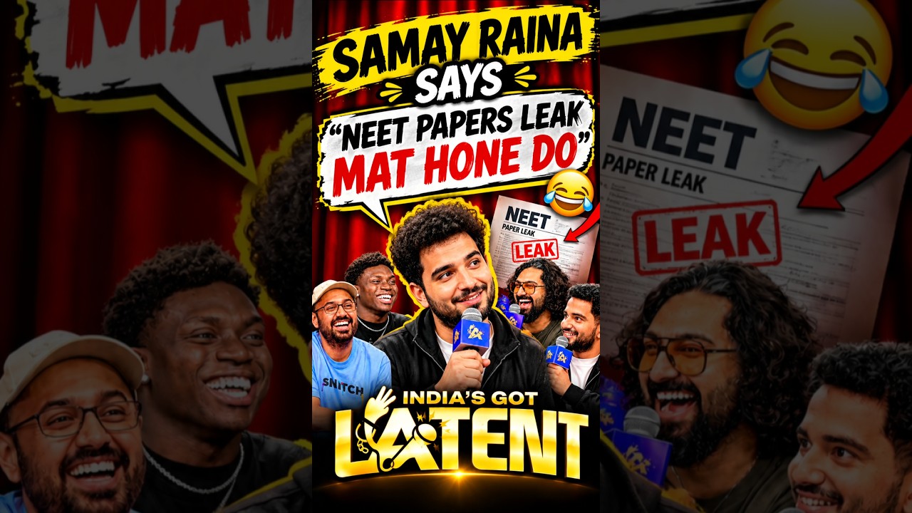 Самай Райна говорит: &laquo;Не дайте утечь экзаменационным листам NEET&raquo; 😂 | India&rsquo;s Got Latent #samayra...