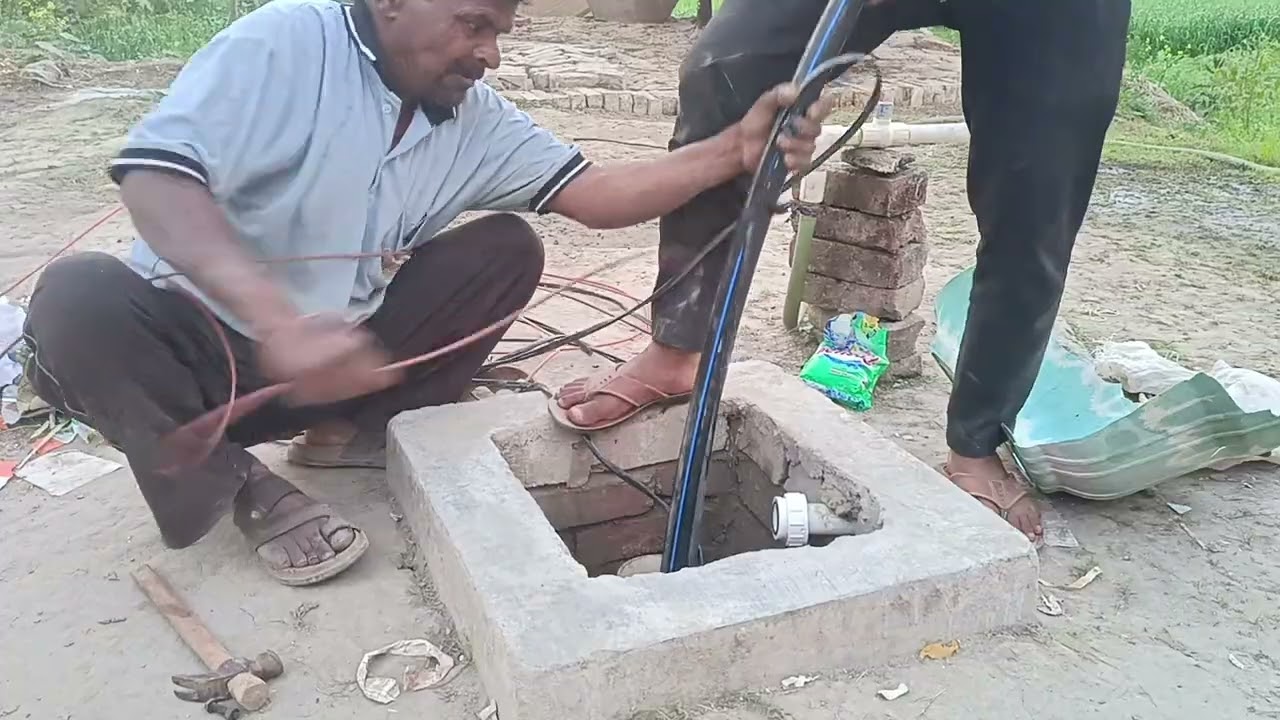 Underground cable submersible Motor #youtuber #youtobeshorts #electricalguru 