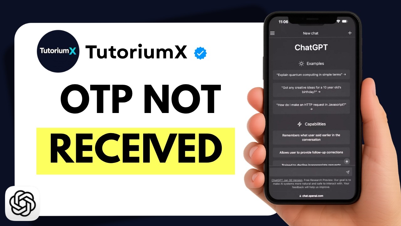 How to Fix ChatGPT Verification Code Not Received | ChatGPT OTP Not Working