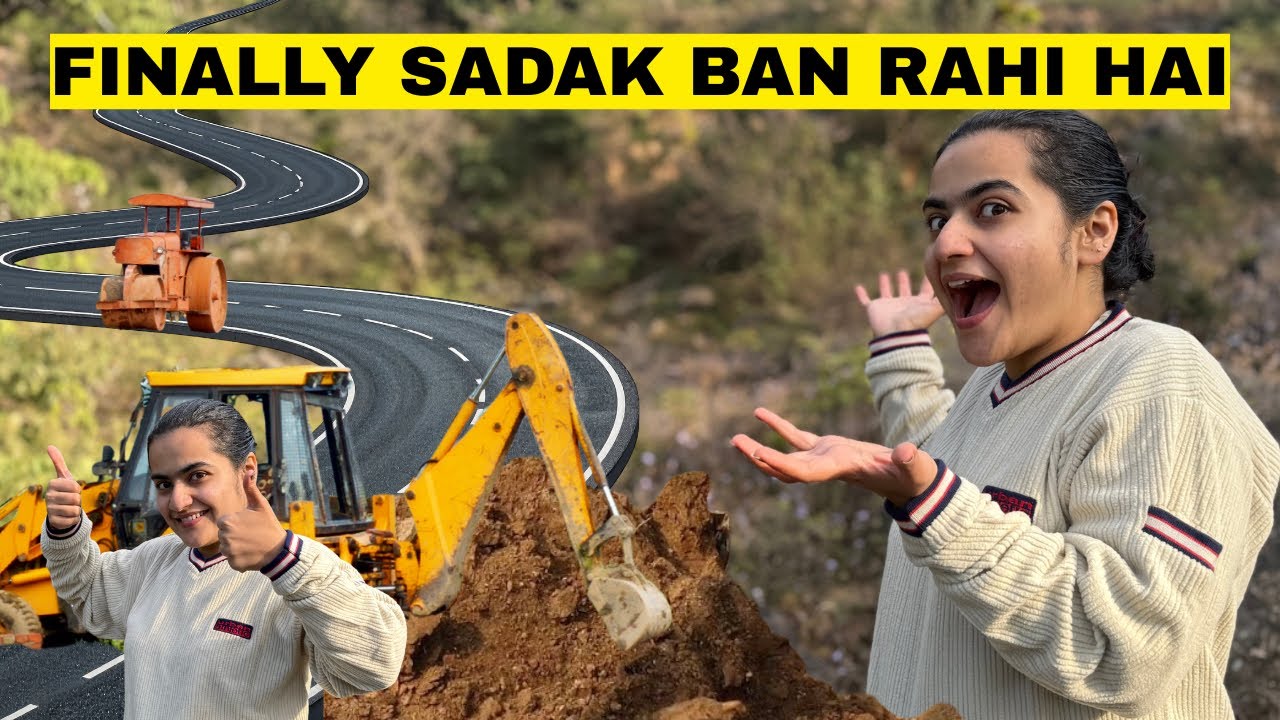 Humare Jammu Ke Farm Mein Sadak Ban Rahi Hai😍