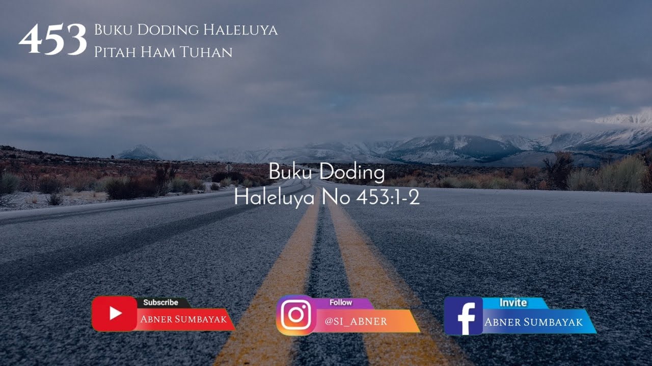 Buku Doding Haleluya No 453:1-2 | Pitah Ham Tuhan | Panduan Bernyanyi