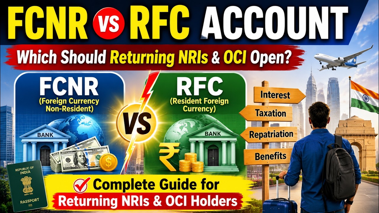 Счет FCNR против RFC: что выбрать возвращающимся NRI и держателям OCI?
