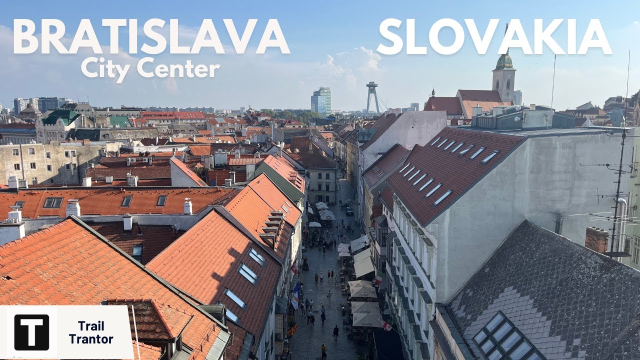 BRATISLAVA -  SLOVAKIA | City Center Bike Tour 4K | GoPro Hero12