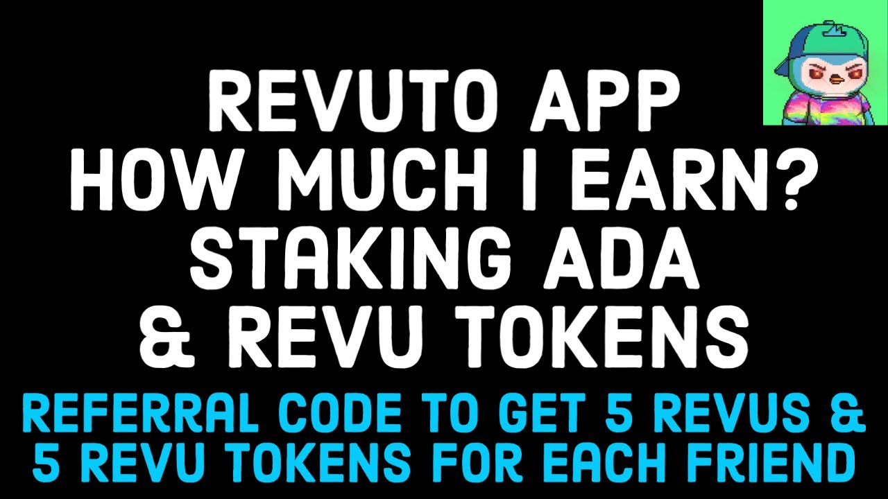 Revuto App - How much I earn staking ADA and REVU + other tokens