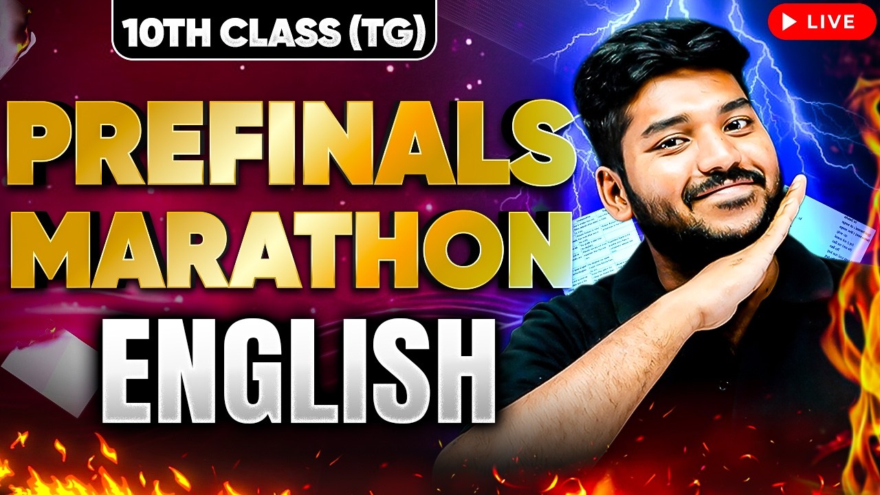 Most Important Questions & Tips | English | 10th Class | Prefinals Marathon | Telangana