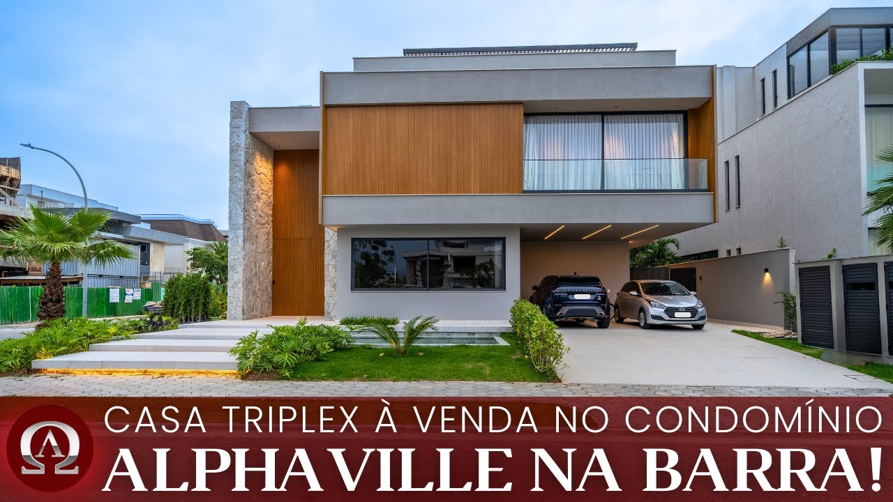 CASA TRIPLEX à venda no condomínio ALPHAVILLE na BARRA DA TIJUCA no Rio de Janeiro/RJ!
