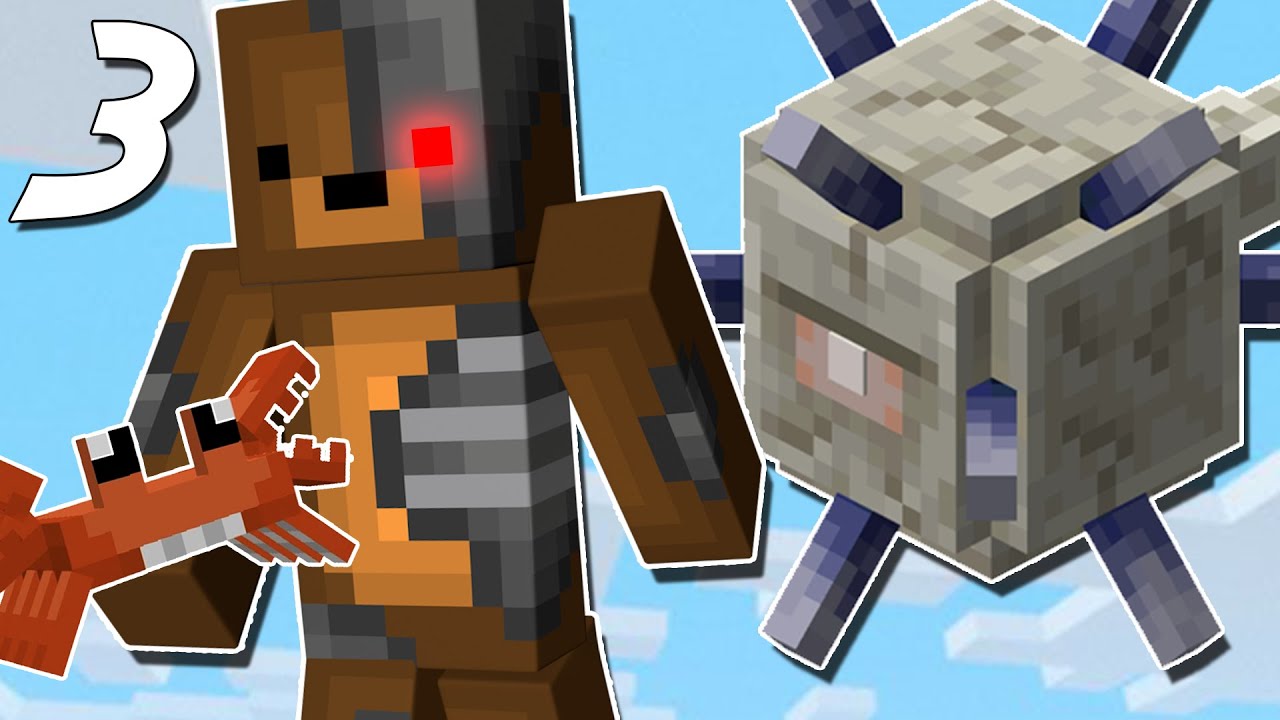 ELDER GUARDIAN FIGHT AND CRAB HUNTING! | Minecraft Sheep Ship Adventure Map!