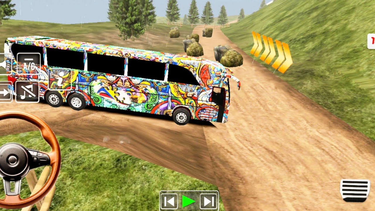 Coach Bus Simulator India Off-road Driving Bus Game | New Update 2025 Full Gameplay Video Part 