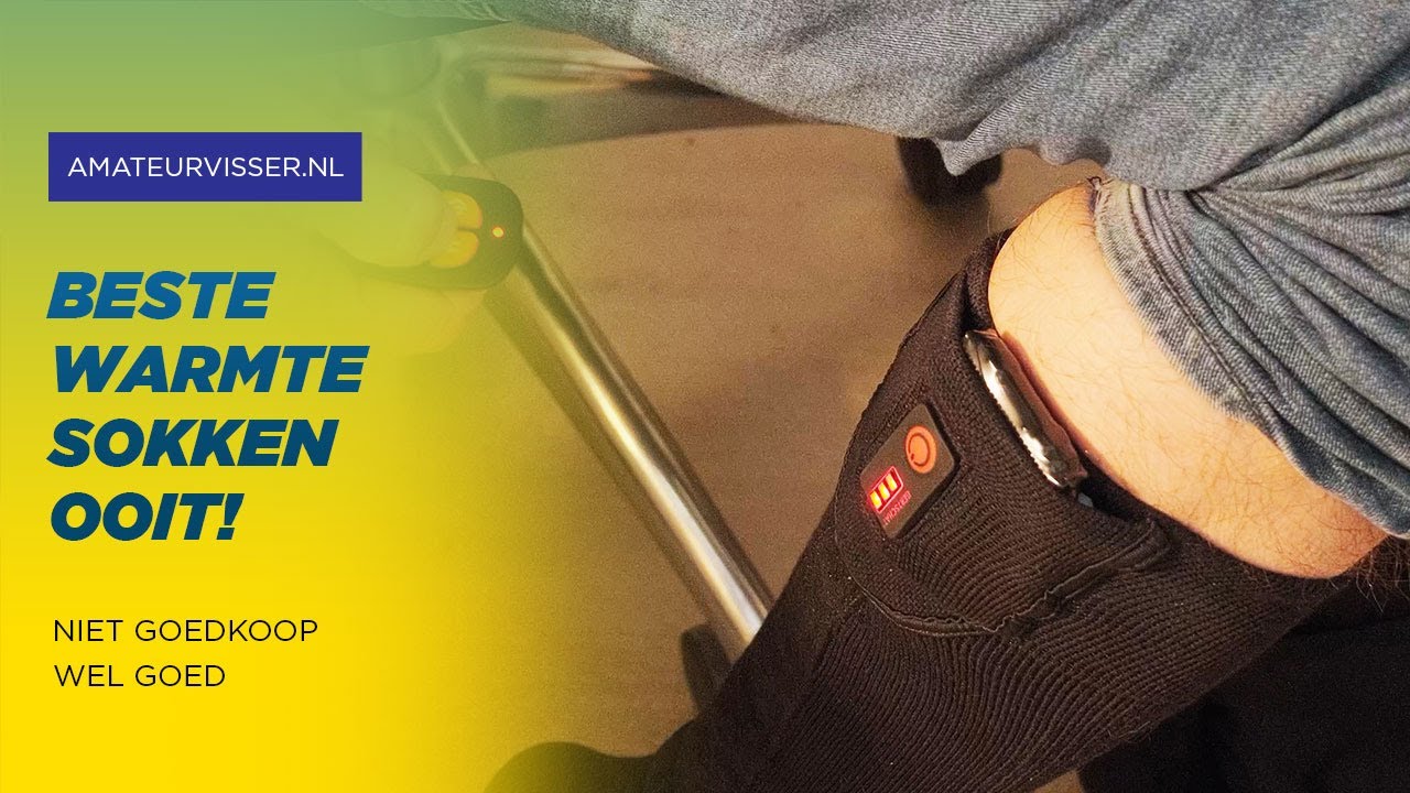 De BESTE elektrisch VERWARMDE sokken voor het VISSEN! NOOIT meer koude voeten!