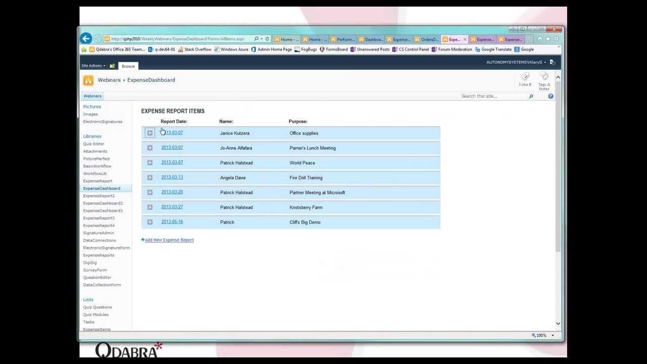 InfoPath: Reporting with Performance Point - May 23, 2013 Webinar