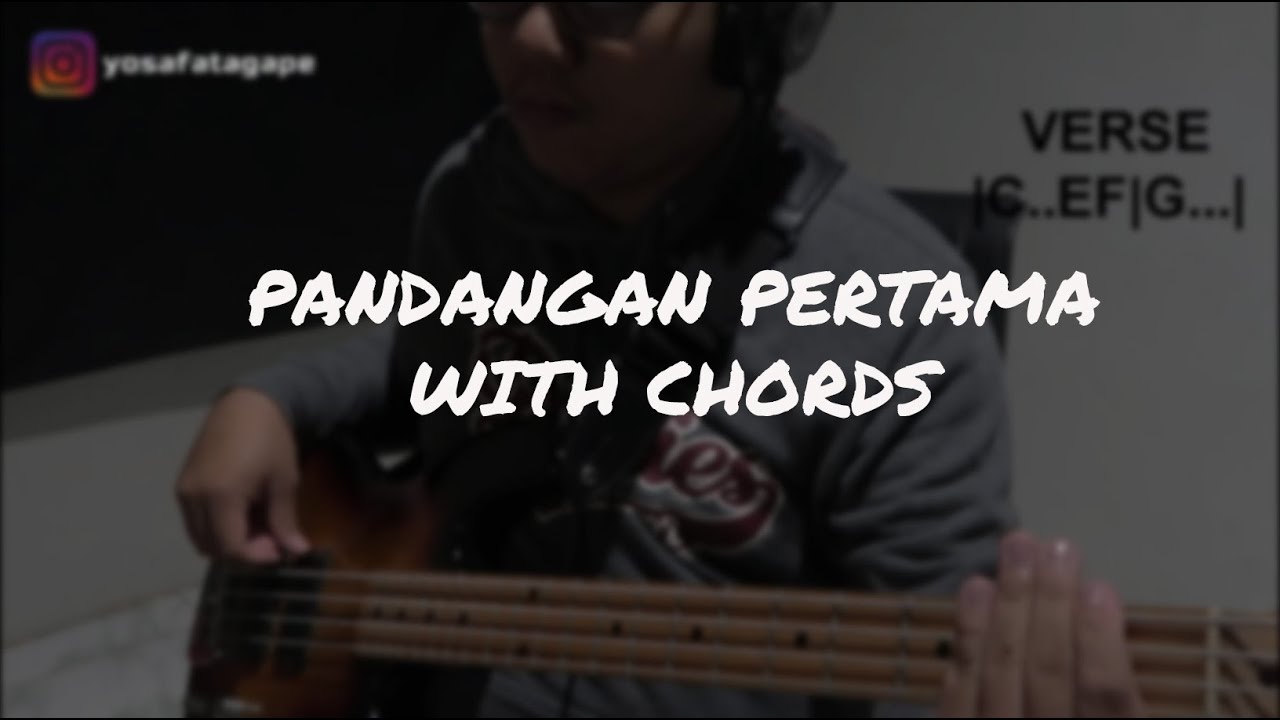 Ran - Pandangan Pertama Bass Cover With Chords Yosafat Agape