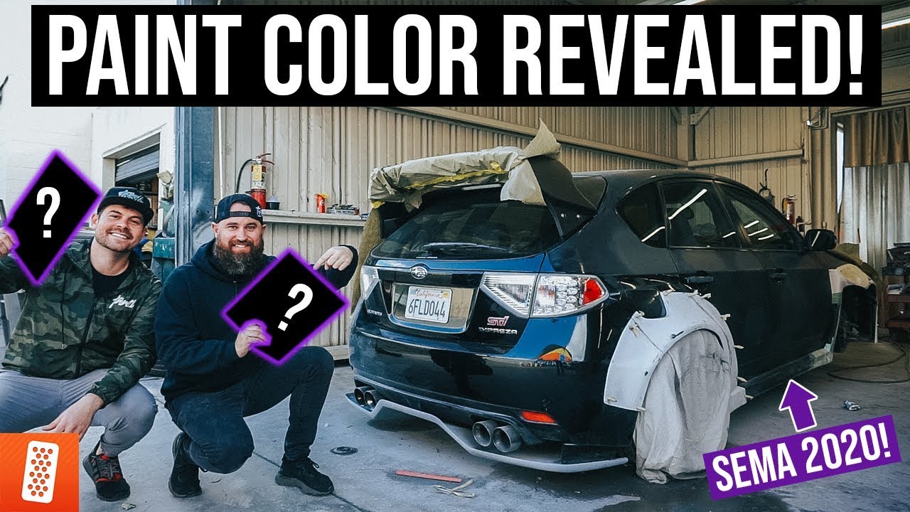 Building the ULTIMATE 2008 Subaru WRX STI Hatchback - Part 4 - SOS Customz Paint Reveal