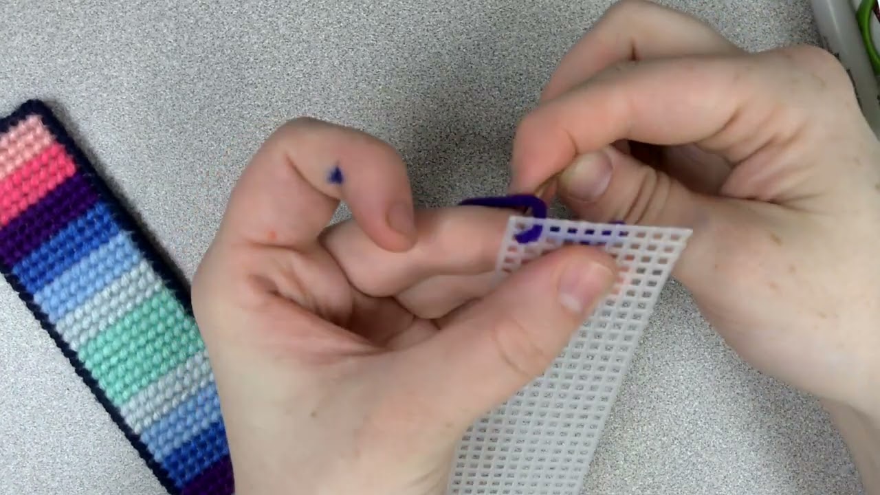 Plastic Canvas Cross Stitch Tutorial