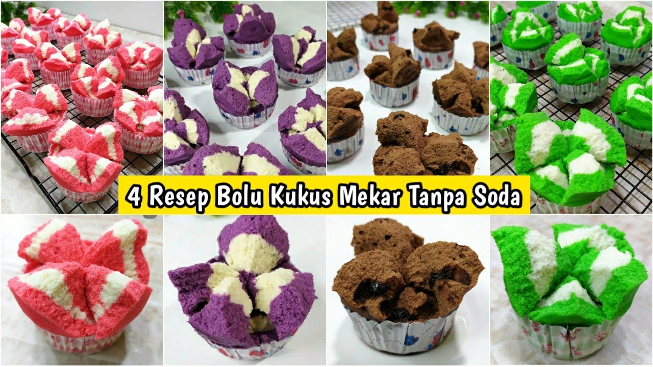 4 RESEP BOLU KUKUS MEKAR TANPA SODA ANTI GAGAL_MEKAR SEMPURNA 100% BERHASIL UNTUK PEMULA👍