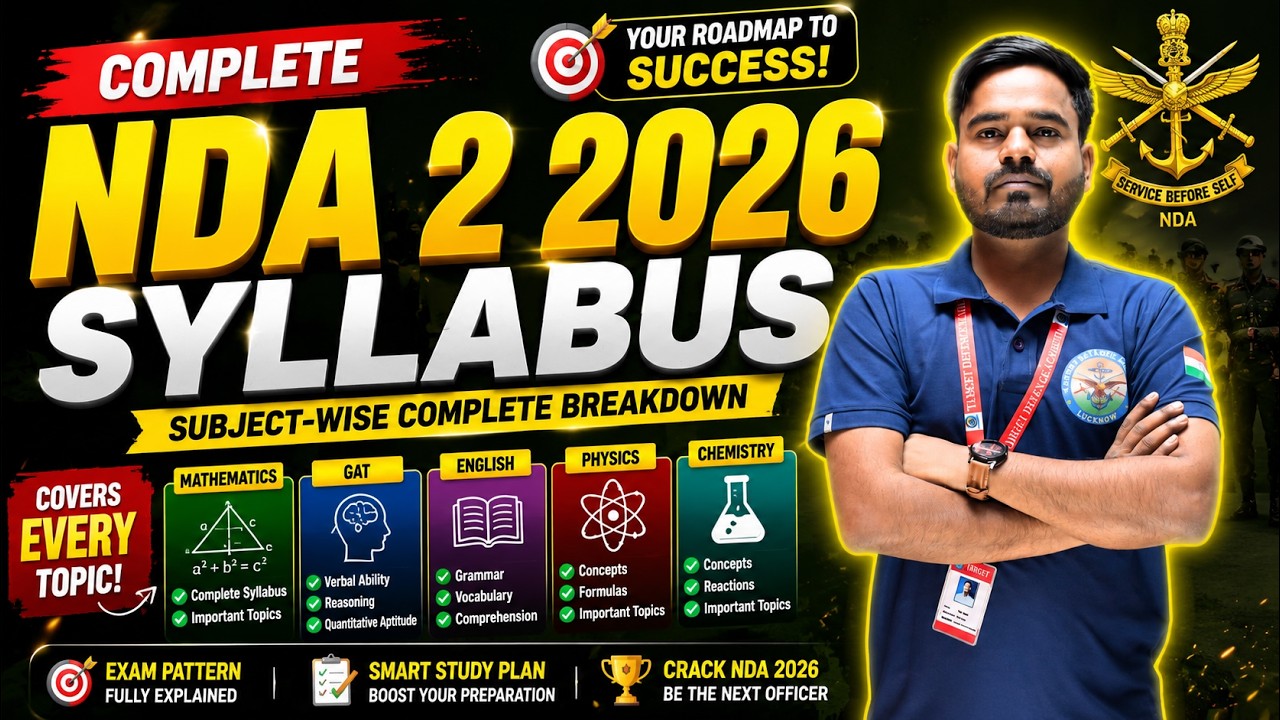 NDA 2 2026 Syllabus | Subject-Wise Full Breakdown 🔥NDA Syllabus 2026 | NDA Exam Pattern 2026