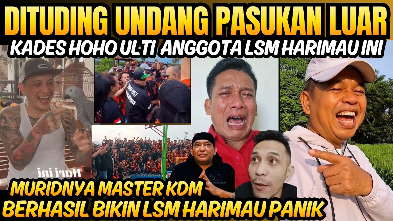 Akhirnya Muridnya DEDI MULYADI Kades Hoho berhasil buat LSM Harimau Panik karena banyak Pasukan
