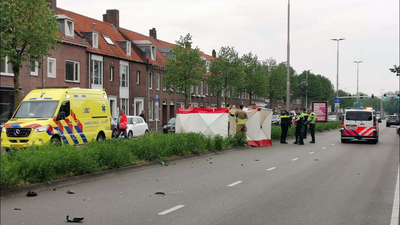 Grote inzet hulpdiensten voor dodelijk ongeval met fietser op Ringbaan-Oost Tilburg - 24-04-2025