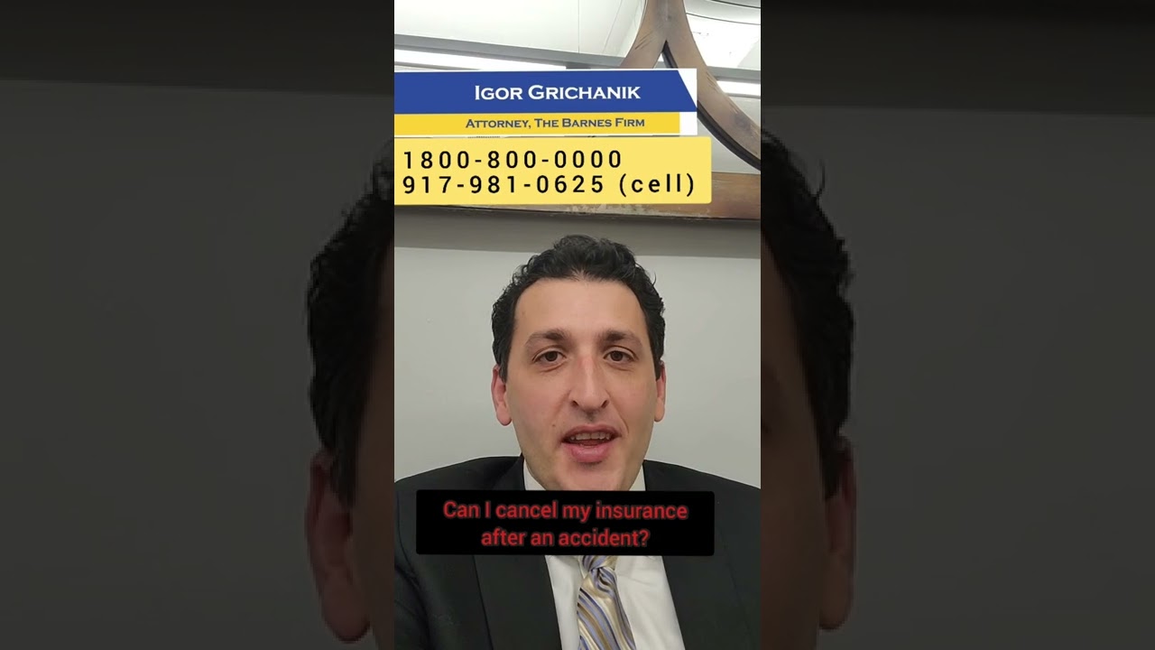Can I cancel my insurance policy after an auto accident? Will my insurance still cover my accident?