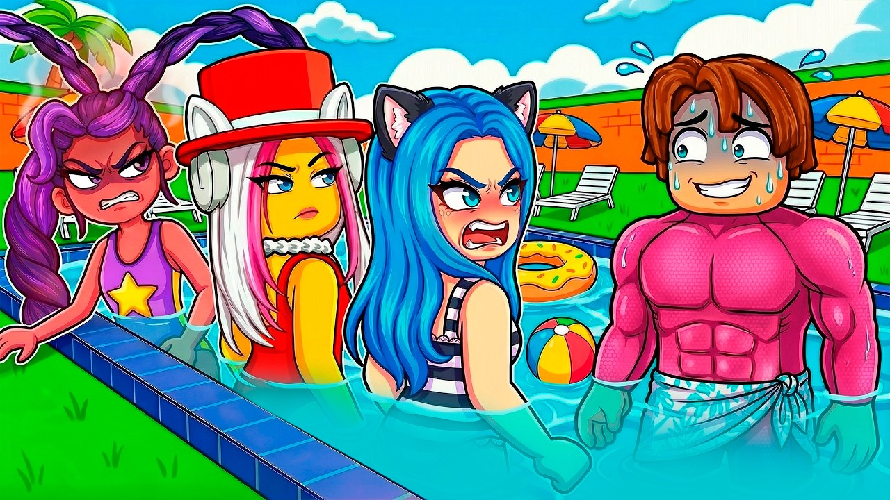 I SNUCK Into an E-GIRLS ONLY Pool Party!