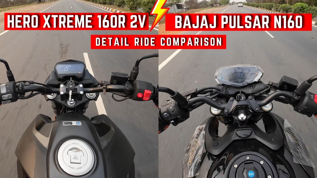 2026 Hero Xtreme 160R 2V vs Bajaj Pulsar N160 🔥 Ride Comparison | Kaun Hai Fastest ??