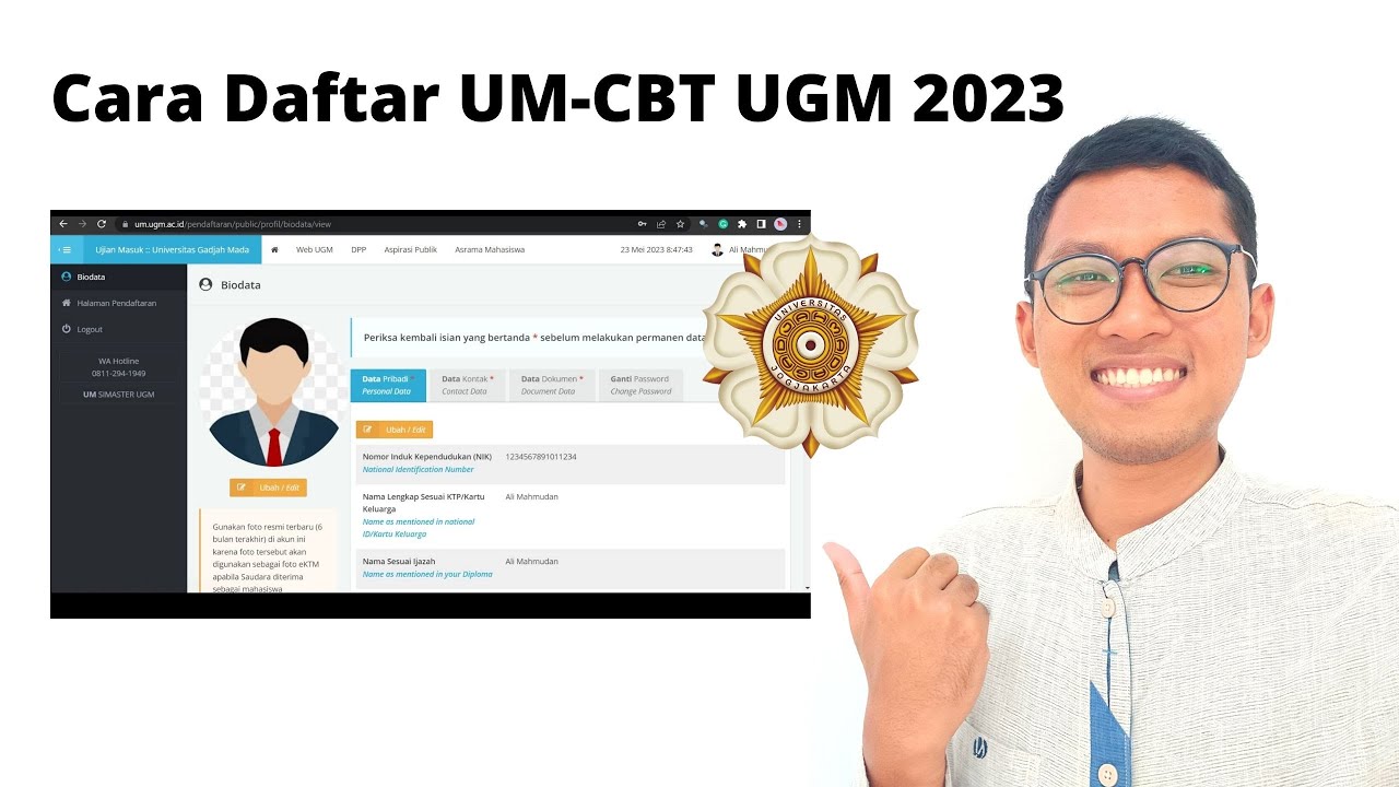 Cara Daftar UM CBT UGM 2023 | UNIVERSITAS GADJAH MADA
