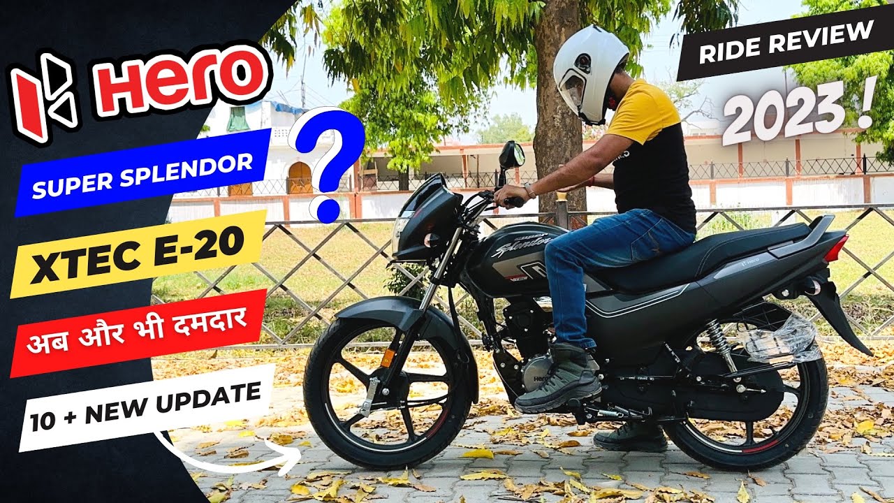 Super Splendor 2023 New Model 👉 Hero Super Splendor Xtec Bs7 E20 New Engine First Ride Experience