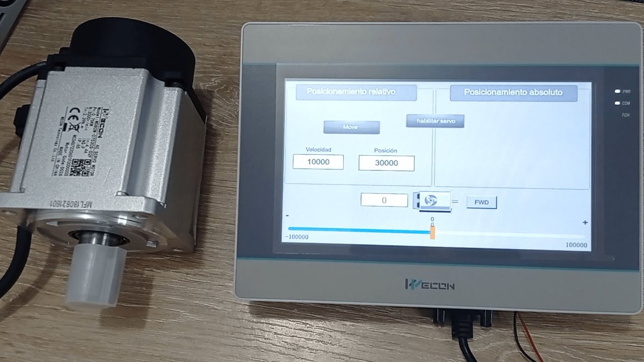 Posicionamiento Relativo del servo motor  con PLC Wecon DRVI #3
