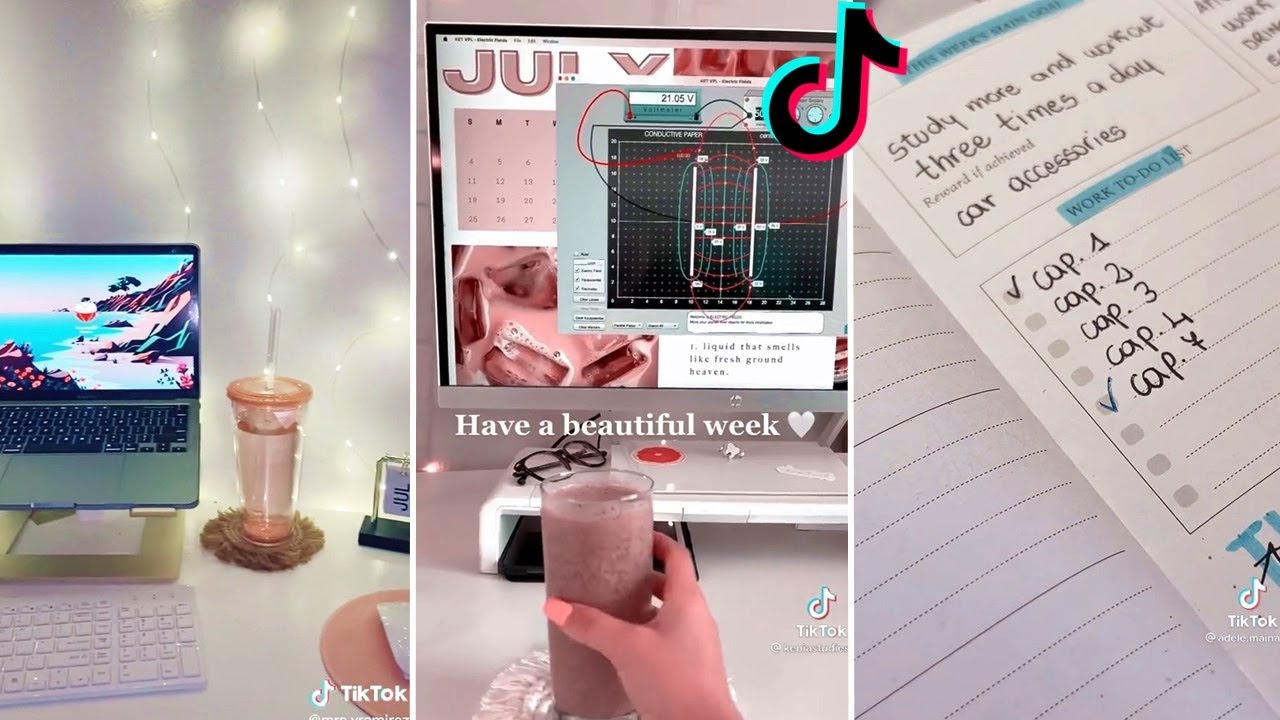 STUDY WITH ME #12📚 TIKTOK COMPILATION | Aesthetic Kawaii