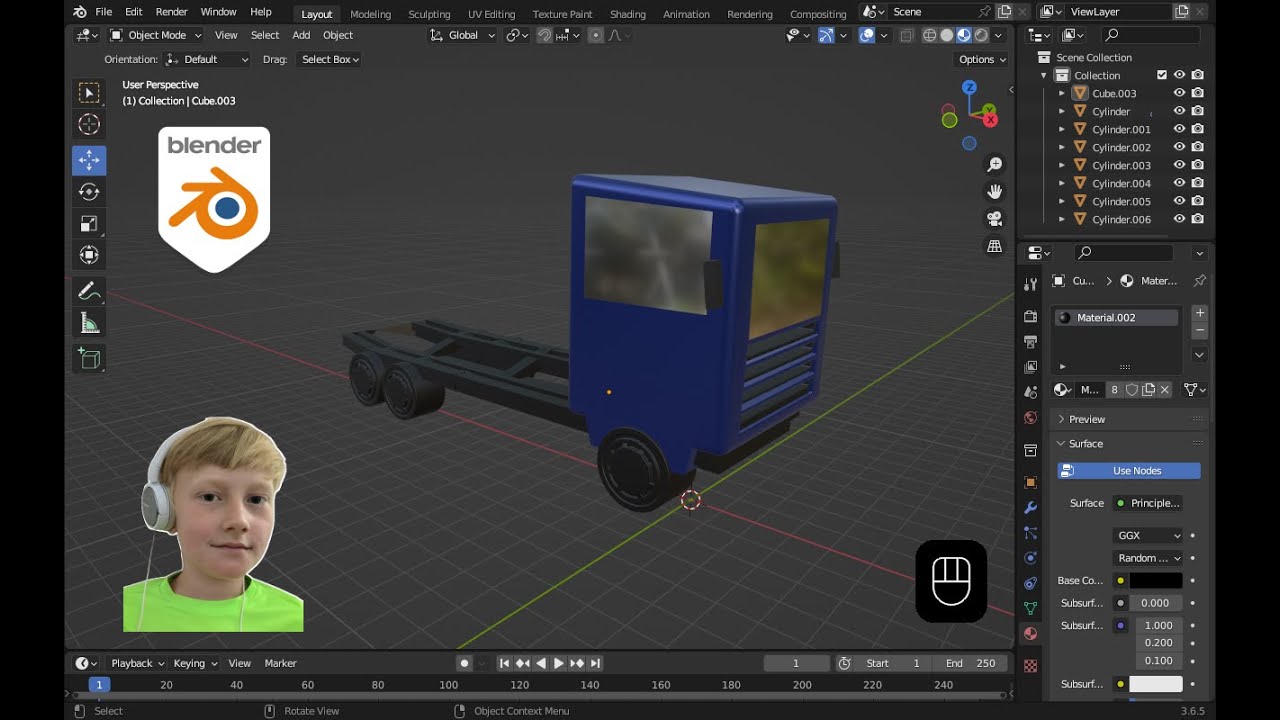 Blender Truck Model Beginner Tutorial - Project 2 Of Building Site Series