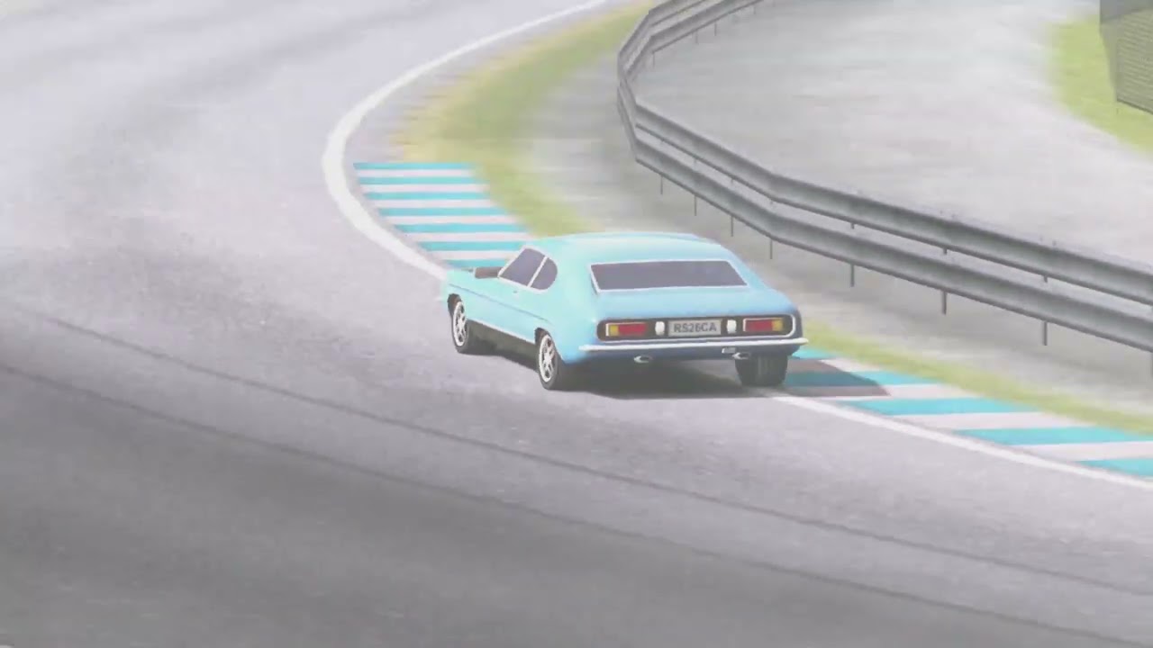 I recreate original kinematic the film of Enzo Ferrari scene a pilot spirit driving in a racetrack.
