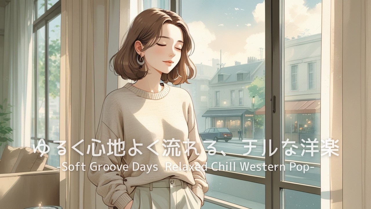 【洋楽】ゆるく心地よく流れるチルな洋楽　Soft Groove Days – Relaxed Chill Western Pop｜Lo-fiチルポップ｜ストレス解消＆集中
